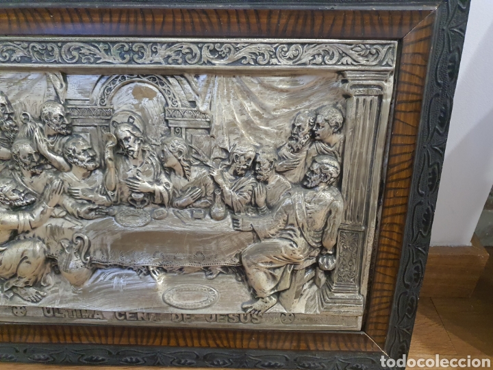 Otros objetos de arte: Cuadro de orfebrer&iacute;a la &uacute;ltima cena . - Foto 4
