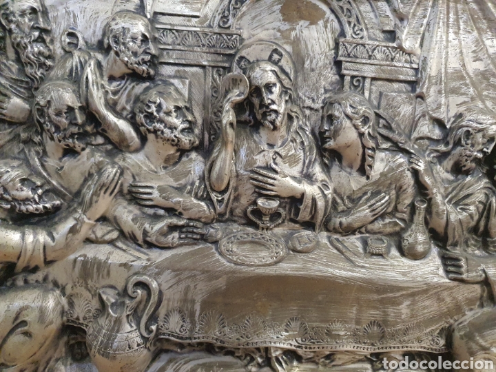 Otros objetos de arte: Cuadro de orfebrer&iacute;a la &uacute;ltima cena . - Foto 5