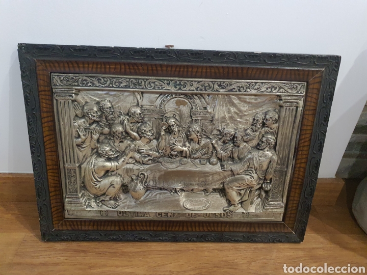 Otros objetos de arte: Cuadro de orfebrer&iacute;a la &uacute;ltima cena . - Foto 1