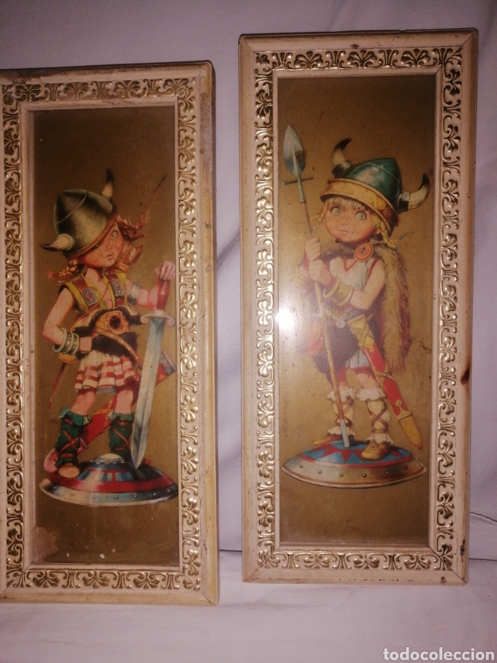 Otros objetos de arte: Cuadros infantiles a&ntilde;os 50 - Foto 3