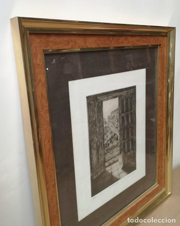 Otros objetos de arte: Aguafuerte Enmarcado &ldquo;El Monte&rdquo; - Foto 5