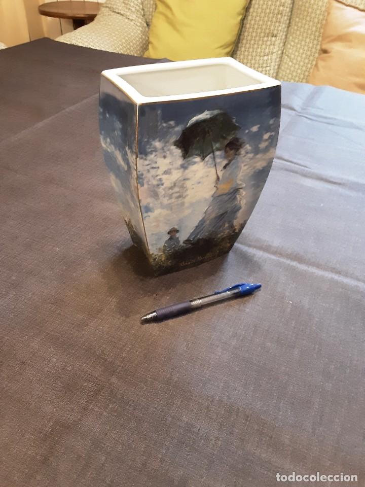 Otros objetos de arte: Jarr&oacute;n vaso escena Claude Monet - Foto 2