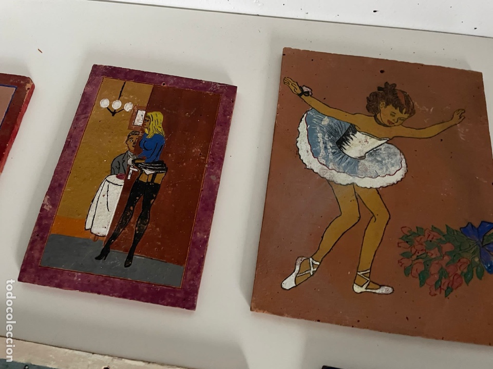 Otros objetos de arte: Lote de cuadros en azulejo - Foto 3