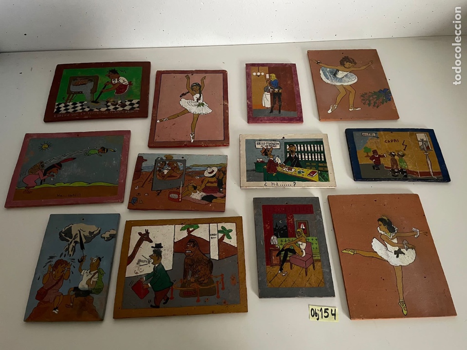 Otros objetos de arte: Lote de cuadros en azulejo - Foto 1