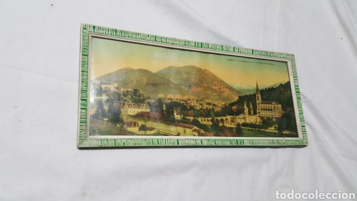 Otros objetos de arte: L&Aacute;MINA DE LA BAS&Iacute;LICA DE LOURDES ENMARCADA - Foto 2