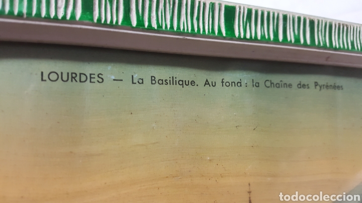 Otros objetos de arte: L&Aacute;MINA DE LA BAS&Iacute;LICA DE LOURDES ENMARCADA - Foto 3
