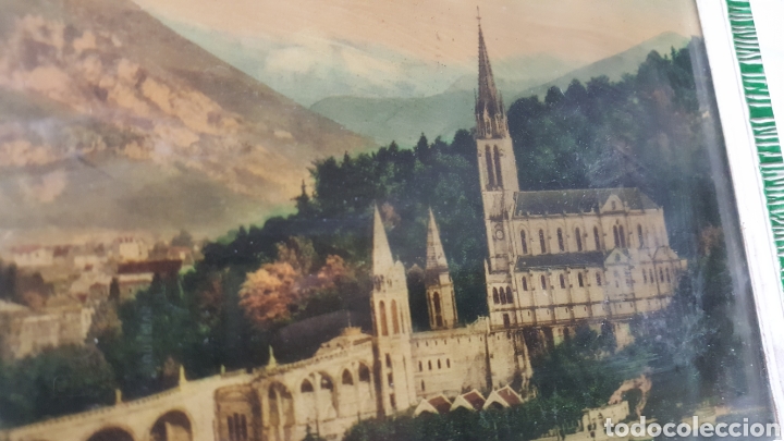 Otros objetos de arte: L&Aacute;MINA DE LA BAS&Iacute;LICA DE LOURDES ENMARCADA - Foto 6