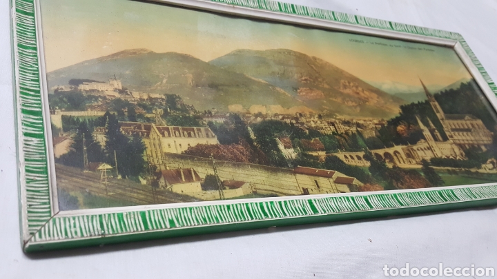 Otros objetos de arte: L&Aacute;MINA DE LA BAS&Iacute;LICA DE LOURDES ENMARCADA - Foto 1