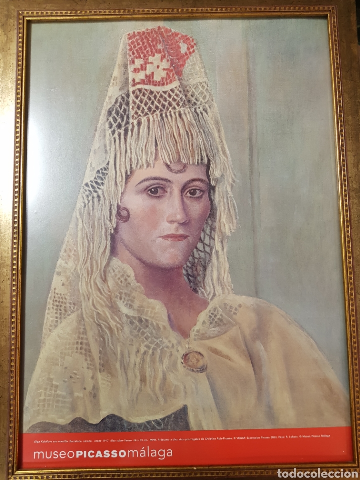 Otros objetos de arte: LAMINA MARCADA MUSEO PICASO 51X38CM - Foto 2