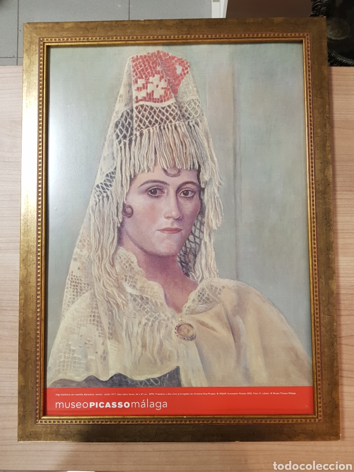 Otros objetos de arte: LAMINA MARCADA MUSEO PICASO 51X38CM - Foto 1