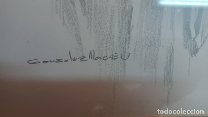 Otros objetos de arte: Cuadro Gonz&aacute;lez alacreu carboncillo - Foto 3