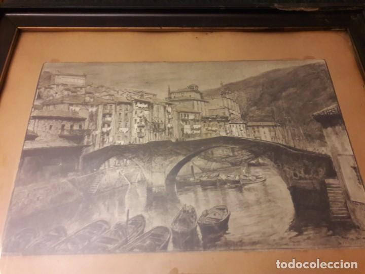Otros objetos de arte: Cuadro Ondarroa 1923 - Foto 1