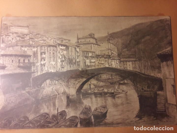 Otros objetos de arte: Cuadro Ondarroa 1923 - Foto 2