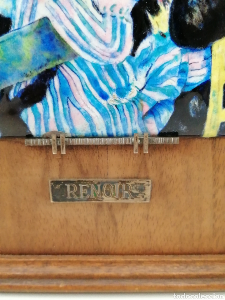Otros objetos de arte: Renoir. Esmalte sobre cobre, plata y roble - Foto 4