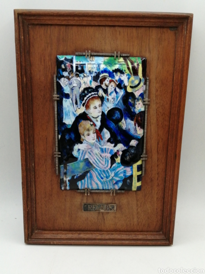 Otros objetos de arte: Renoir. Esmalte sobre cobre, plata y roble - Foto 1