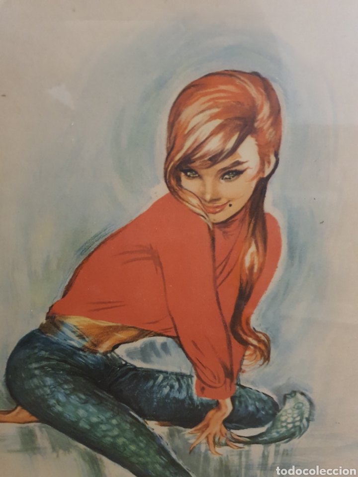 Otros objetos de arte: Cuadrito con impresi&oacute;n de la pintora christel. 40x27 - Foto 2