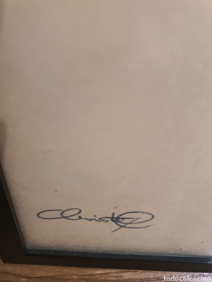 Otros objetos de arte: Cuadrito con impresi&oacute;n de la pintora christel. 40x27 - Foto 3