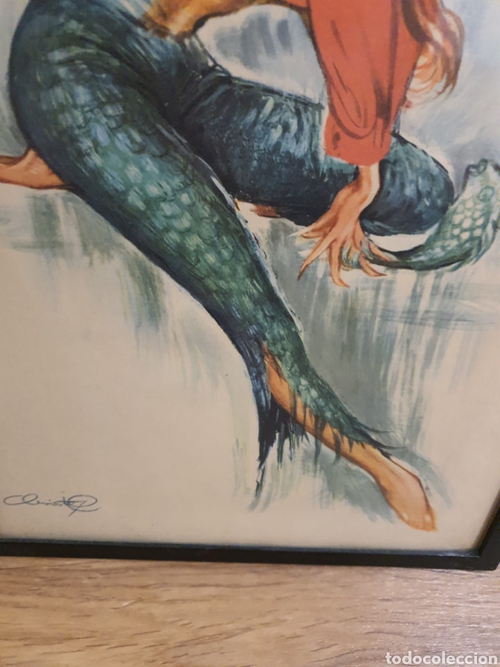 Otros objetos de arte: Cuadrito con impresi&oacute;n de la pintora christel. 40x27 - Foto 4