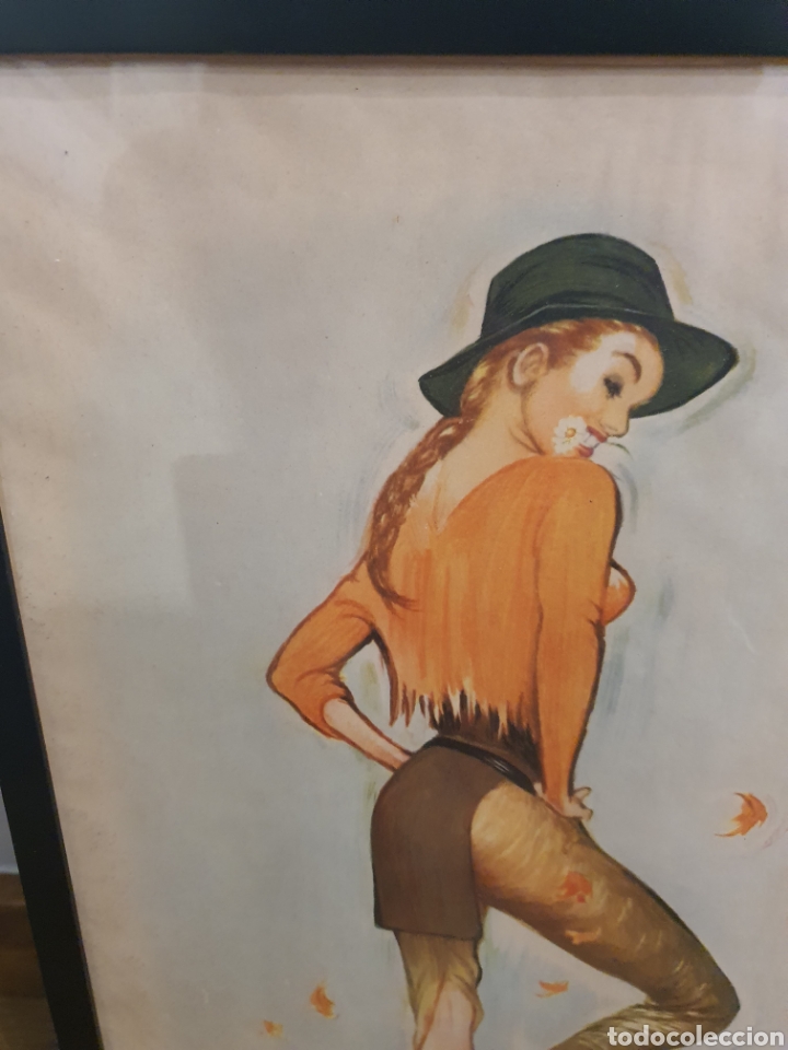 Otros objetos de arte: Cuadrito con impresi&oacute;n de la pintora christel. 40x27 - Foto 2