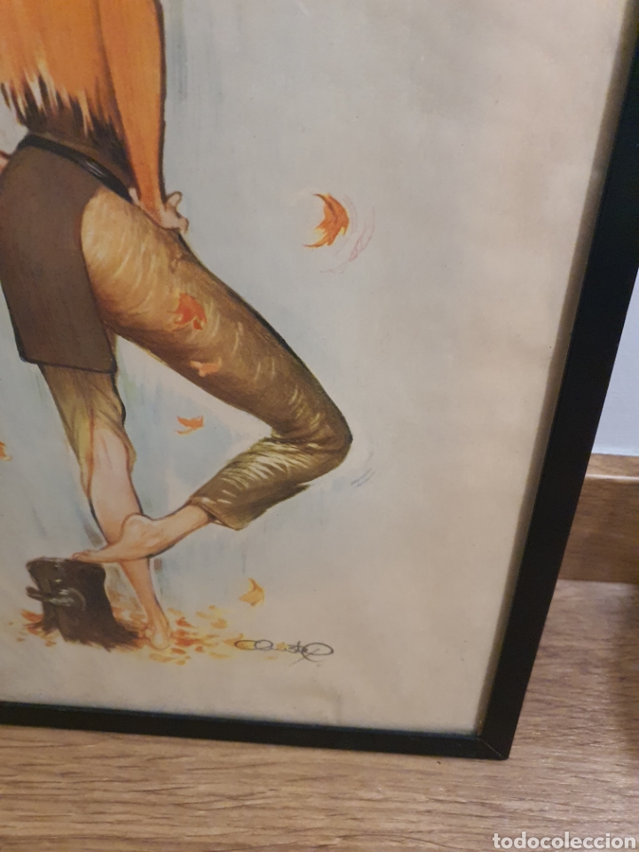Otros objetos de arte: Cuadrito con impresi&oacute;n de la pintora christel. 40x27 - Foto 3