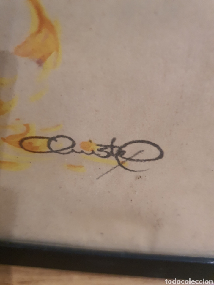Otros objetos de arte: Cuadrito con impresi&oacute;n de la pintora christel. 40x27 - Foto 4