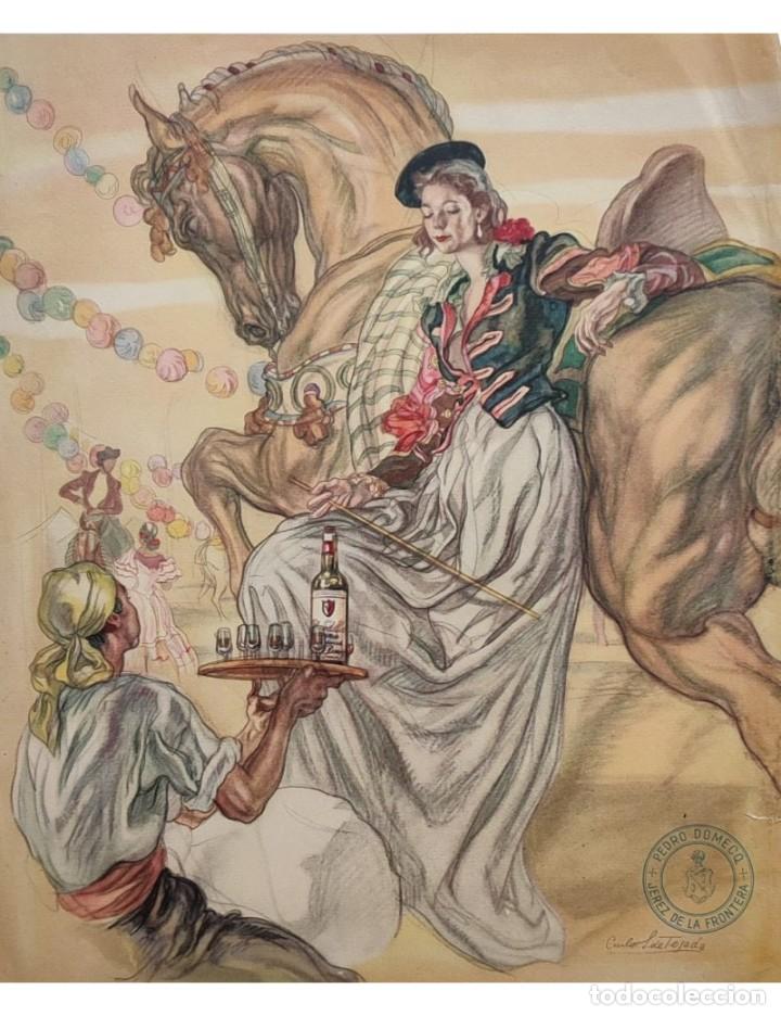 Otros objetos de arte: S&aacute;enz de Tejada, C. Calendario bodegas Pedro Domecq (0001) - Foto 1