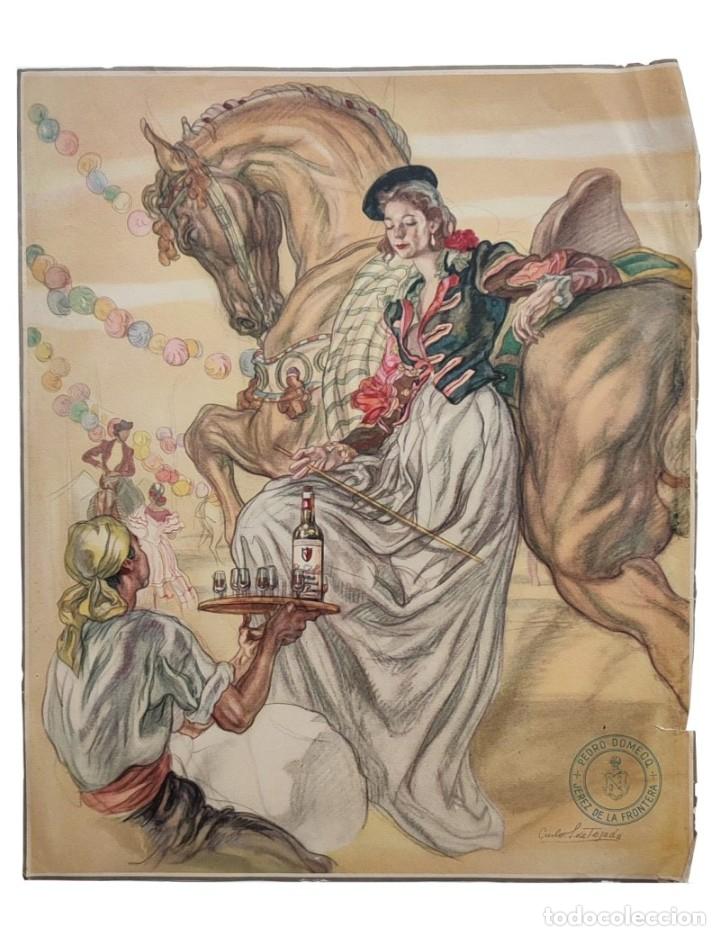 Otros objetos de arte: S&aacute;enz de Tejada, C. Calendario bodegas Pedro Domecq (0001) - Foto 2
