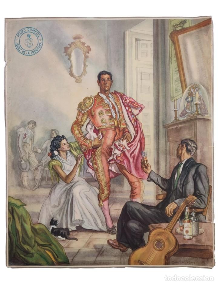 Otros objetos de arte: S&aacute;enz de Tejada, C. Calendario bodegas Pedro Domecq (0002) - Foto 2