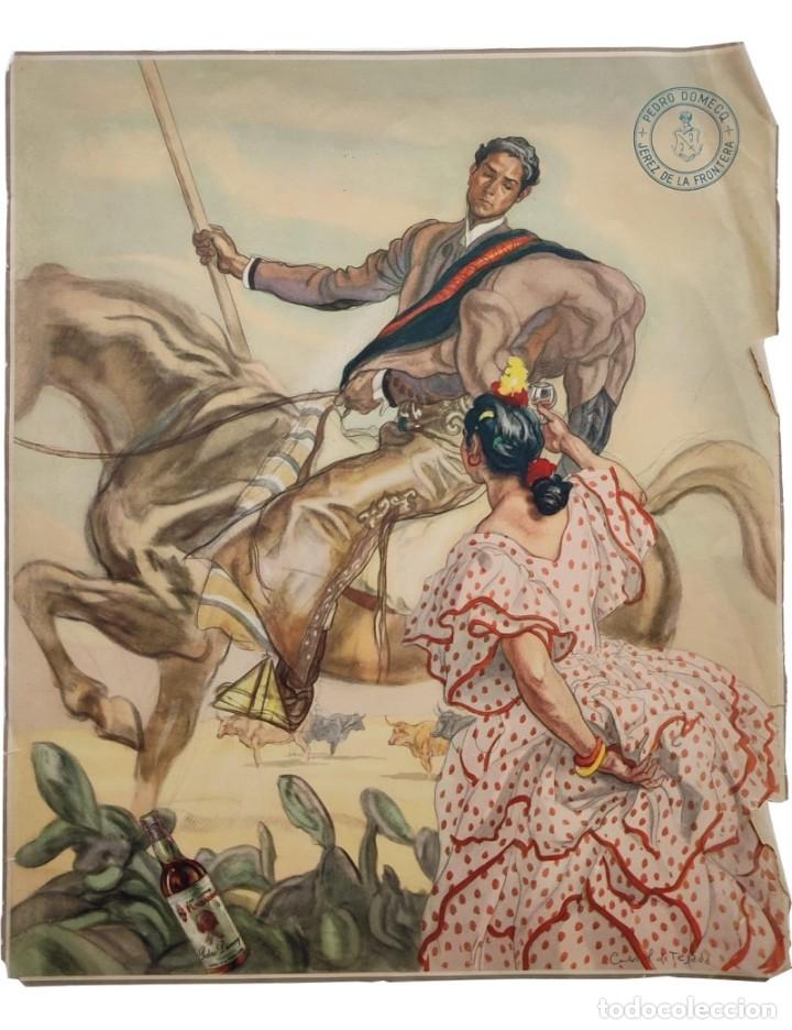 Otros objetos de arte: S&aacute;enz de Tejada, C. Calendario bodegas Pedro Domecq (0004) - Foto 2