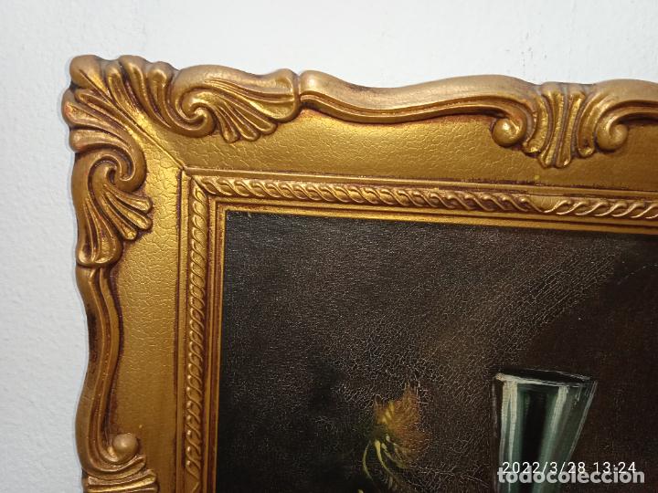 Otros objetos de arte: Bonito Cuadro en dorado bodeg&oacute;n frutas - Foto 2