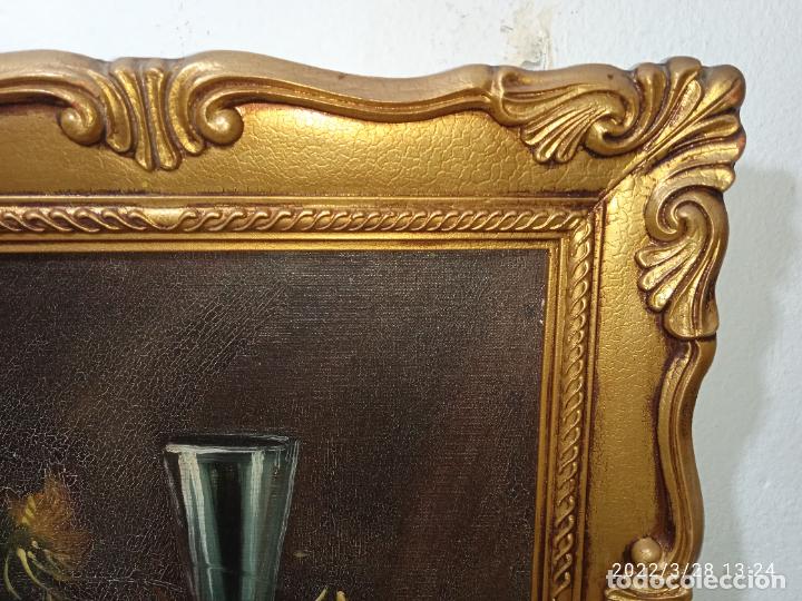 Otros objetos de arte: Bonito Cuadro en dorado bodeg&oacute;n frutas - Foto 3