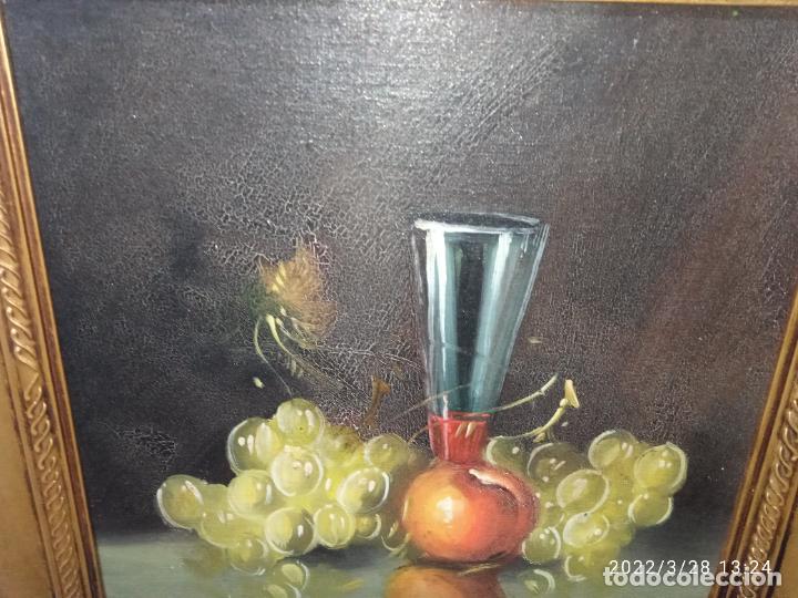 Otros objetos de arte: Bonito Cuadro en dorado bodeg&oacute;n frutas - Foto 4