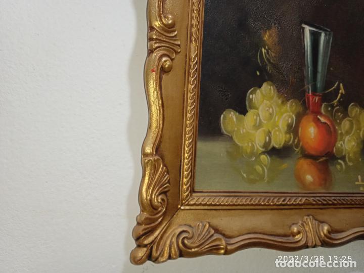 Otros objetos de arte: Bonito Cuadro en dorado bodeg&oacute;n frutas - Foto 5
