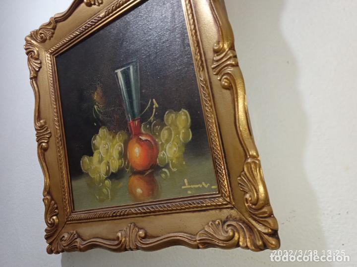 Otros objetos de arte: Bonito Cuadro en dorado bodeg&oacute;n frutas - Foto 6