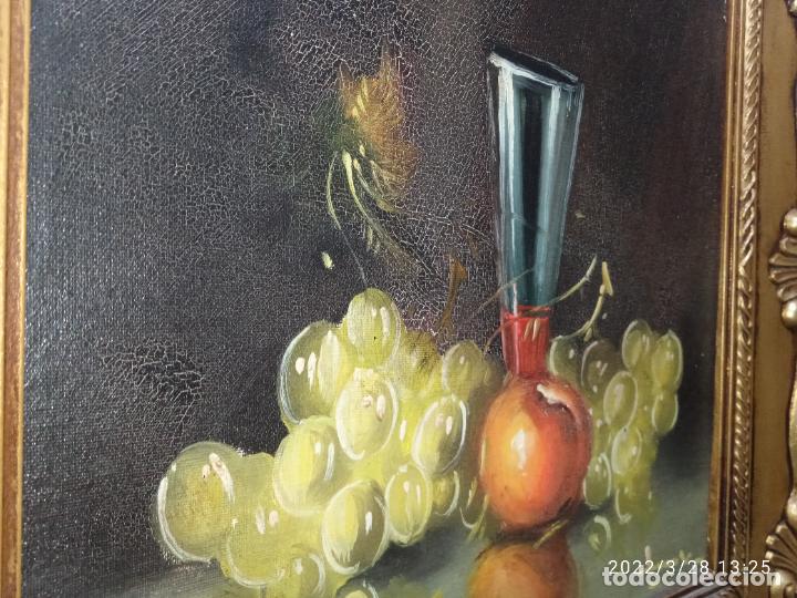 Otros objetos de arte: Bonito Cuadro en dorado bodeg&oacute;n frutas - Foto 7