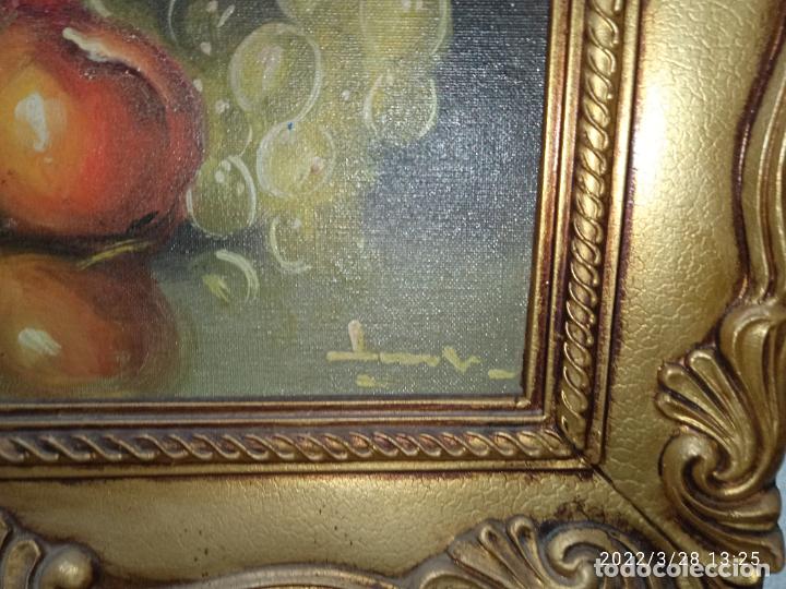 Otros objetos de arte: Bonito Cuadro en dorado bodeg&oacute;n frutas - Foto 9
