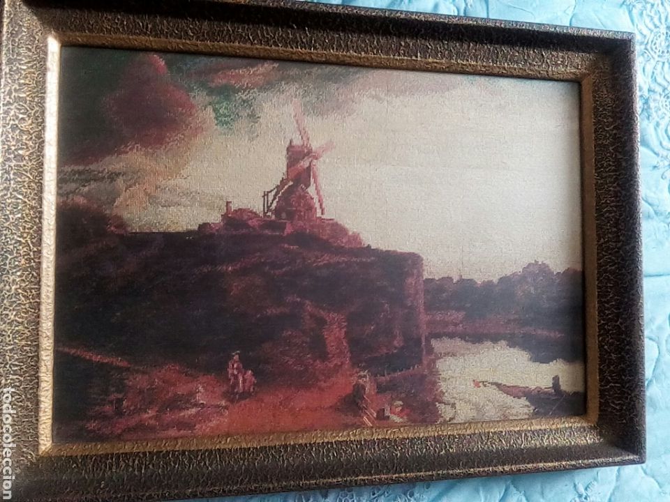Otros objetos de arte: Paisaje con molino Rembrant - Foto 1