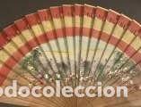 Otros objetos de arte: Abanico madera pintada enmarcado - Foto 2