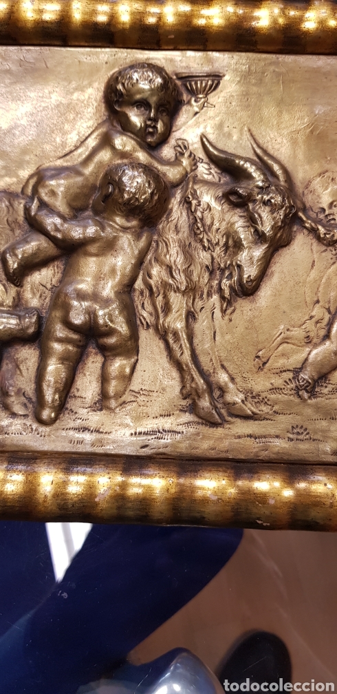 Otros objetos de arte: Relieve de bronce. BENLLIURE - Foto 3