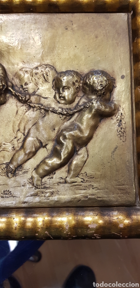 Otros objetos de arte: Relieve de bronce. BENLLIURE - Foto 4