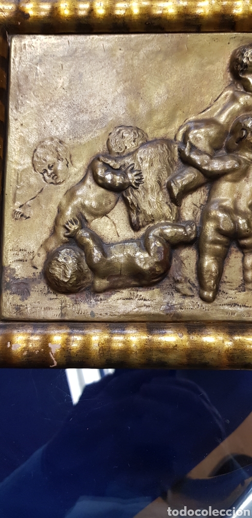 Otros objetos de arte: Relieve de bronce. BENLLIURE - Foto 5