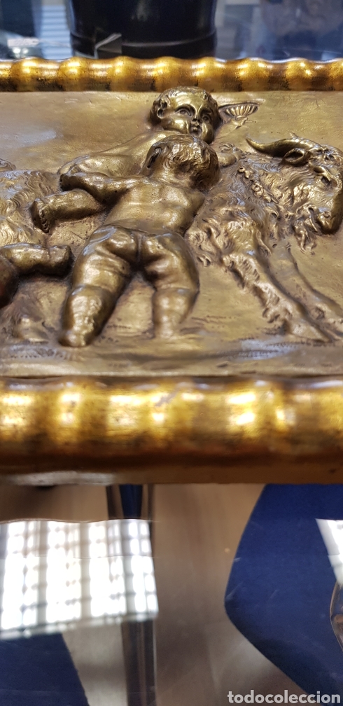 Otros objetos de arte: Relieve de bronce. BENLLIURE - Foto 8