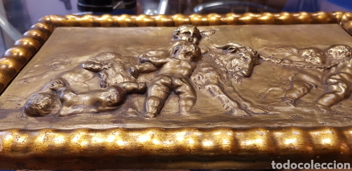 Otros objetos de arte: Relieve de bronce. BENLLIURE - Foto 1