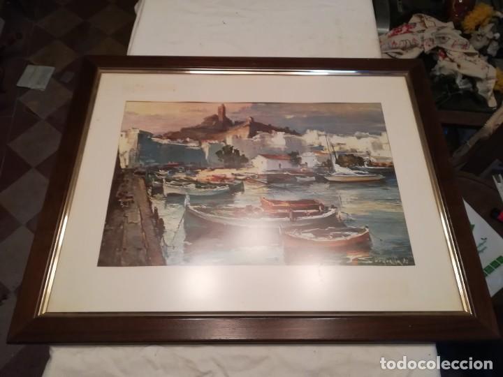 Otros objetos de arte: LAMINA, BARCAS, ENMARCADA / 47X59 / AA906 / CON MARCO - Foto 1