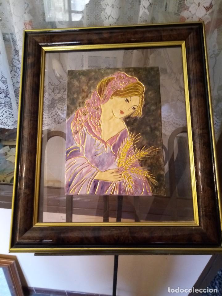 Otros objetos de arte: ESMALTE / 42X46 / AZ603 / CON MARCO - Foto 1