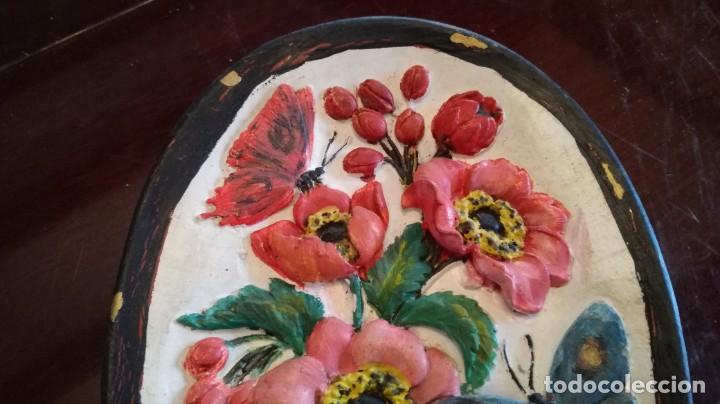 Otros objetos de arte: ESCAYOLA, FLORES / 23 CM / CAL301 / SIN MARCO - Foto 2