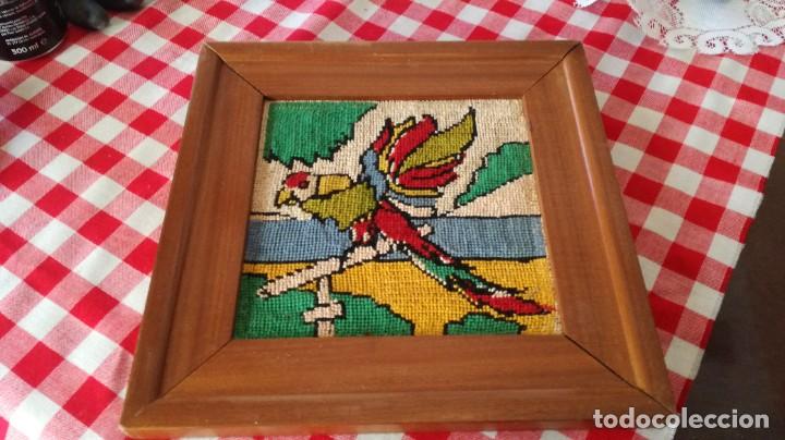 Otros objetos de arte: BORDADO, PAJARO / 28X28 CM / CAL802 / CON MARCO - Foto 1