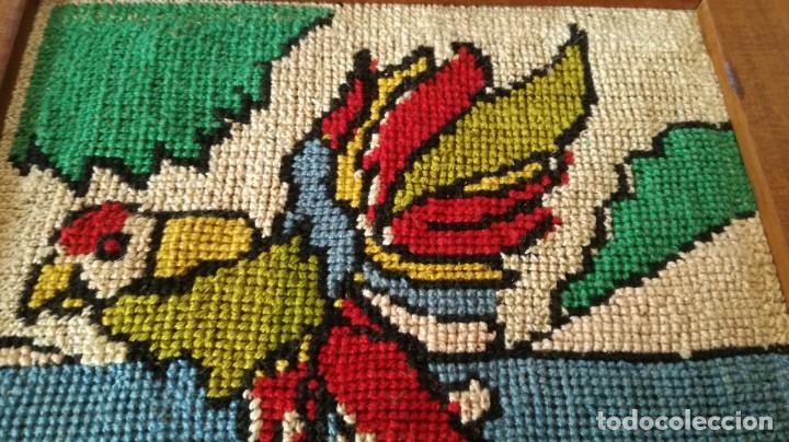 Otros objetos de arte: BORDADO, PAJARO / 28X28 CM / CAL802 / CON MARCO - Foto 3