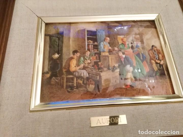 Otros objetos de arte: CUADRO ESMALTADO - TEMA - ZAPATERIA - Foto 2