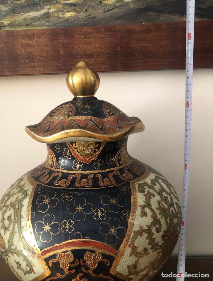 Otros objetos de arte: Gran JARR&Oacute;N JAPON&Eacute;S SATSUMA - Foto 3